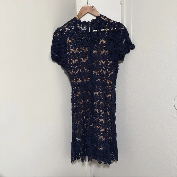 Michael Kors Floral Overlay Lace Dress Size XSmall - Picture 4 of 6